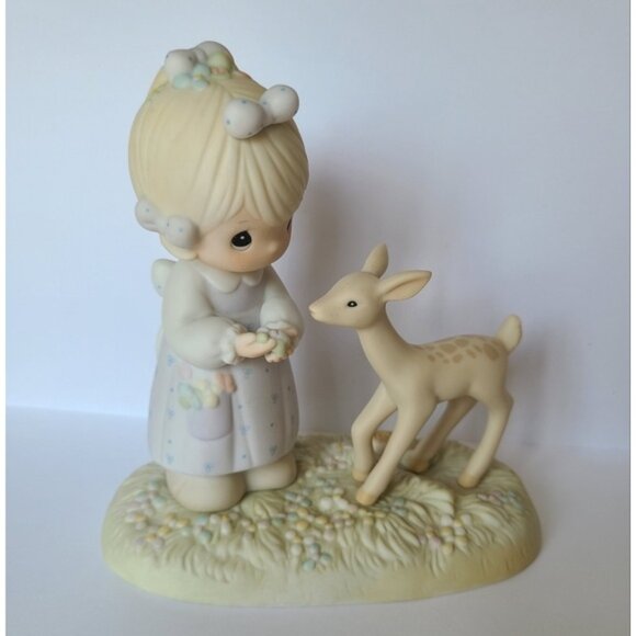 Vintage Precious Moments To My Deer Friend Collectible Porcelain Figurine - Picture 7 of 8